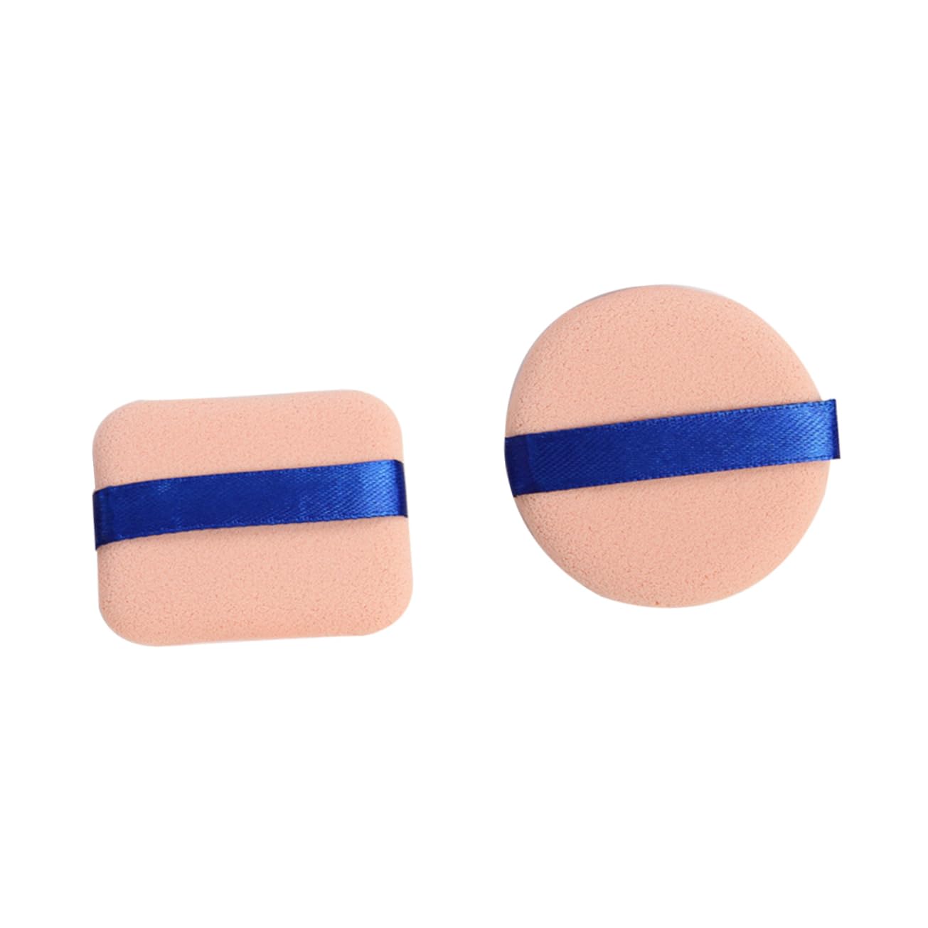 WRITWAA 10PCS Dual Use Makeup Puff Square Round Cosmetic Powders Wet Dry Air Puff for Foundation Concealer Blush and Highlighter Application