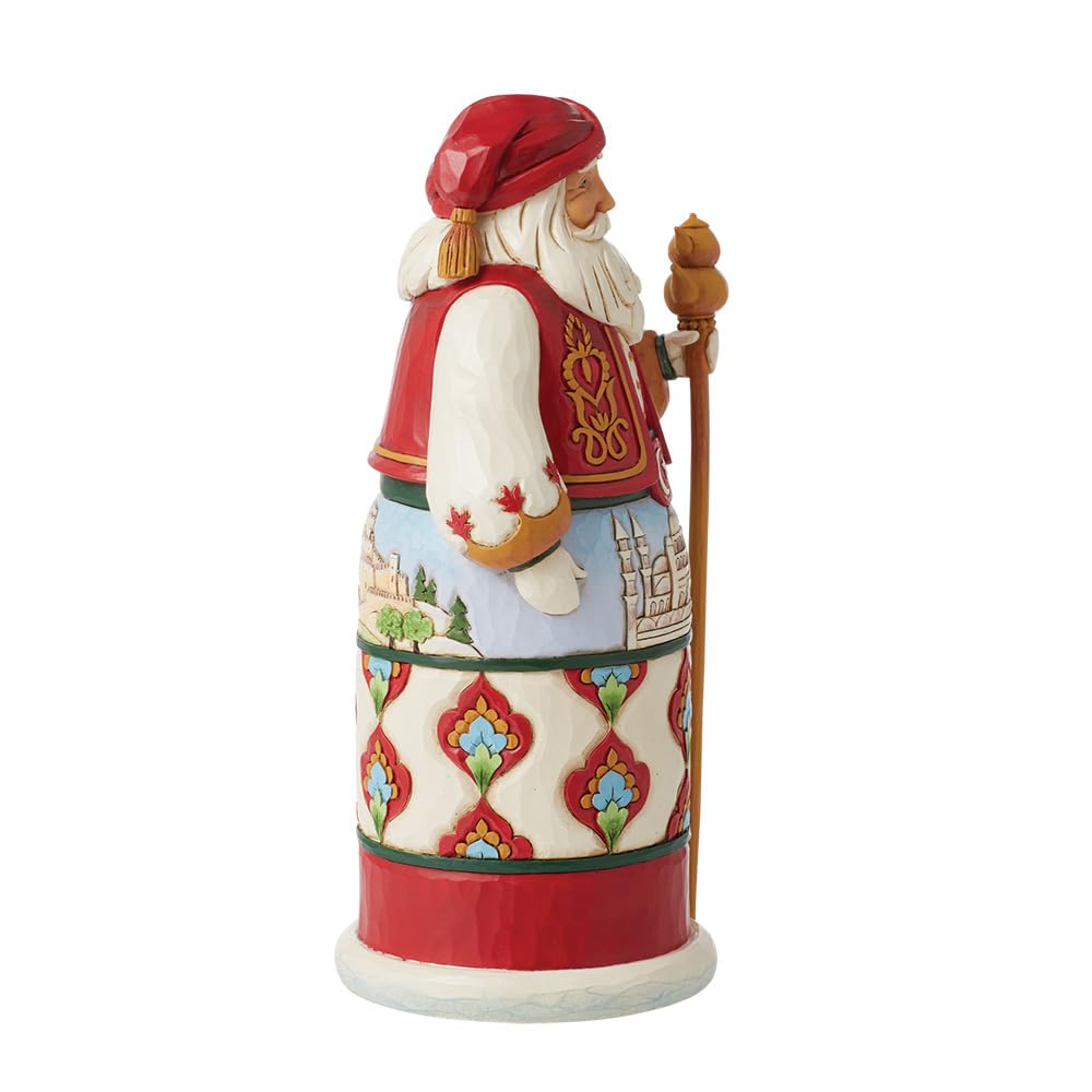 Enesco Jim Shore Heartwood Creek Figurine de Père Noël Turc Autour du Monde, Multicolore, 17 cm
