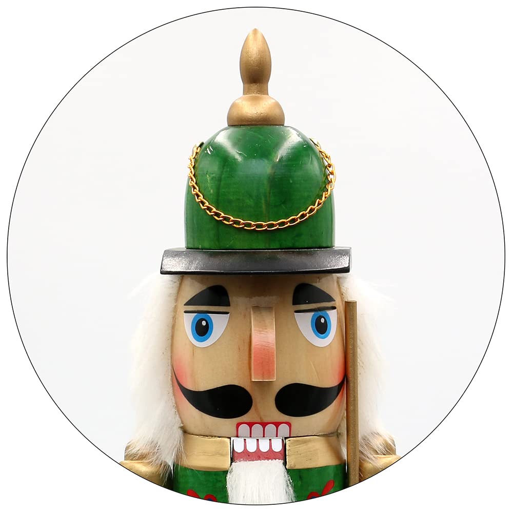Dekohelden24 Wunderschöner Nussknacker Soldat, in grün, ca. 50 cm