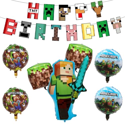 Sediven 誕生日 飾り付け キャラクター風船 誕生日バルーン HappyBirthday ガーランド 女の子 男の子 バースデーバルーン 子供バースデーデコレーション バナー ケーキトッパー
