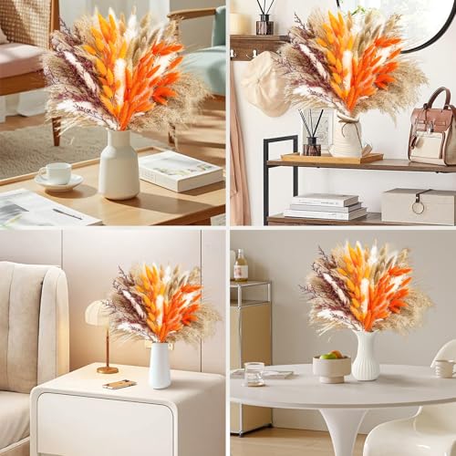 Bouquet pampa séchée x100 pour décoration boho et mariage rustique
