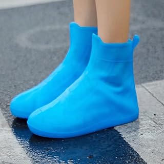 Kerio Silicone Shoes Covers Reusable Galoshes Waterproof Overshoes Rain Boots Shoe Protectors for Men and Women