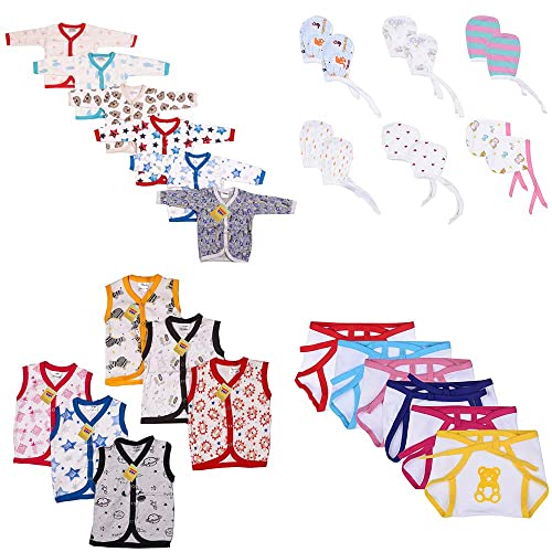 Image of Infantbond 24 In 1 New Born Baby Complete Daily Items Combo(0-3 Months)(Pista) (24 In 1) - 24 Count