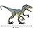Mattel Jurassic World Large Dinosaur Toy, Super Colossal Velociraptor Blue Action Figure 3.5 Feet Long with Eating Feature, Gift for Kids
