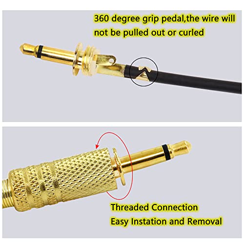 Conector Masculino TS 3.5mm 2 polos con resorte 2 unidades miniatura 3
