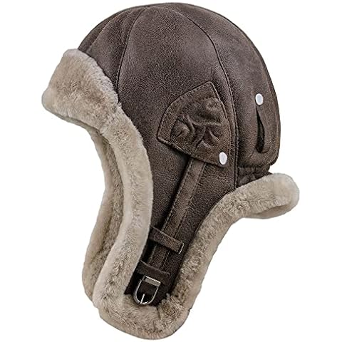 Sterkowski Bomber Natural Shearling Leather Cap Cover