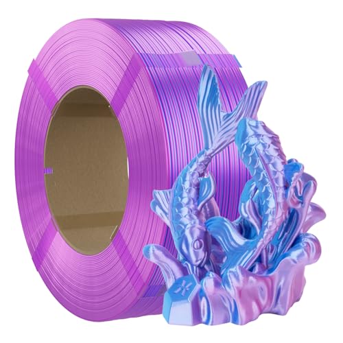 Chitu Systems Refill Filament, Silk Tri-Color 1.75mm, 1kg Hot Pink Blue