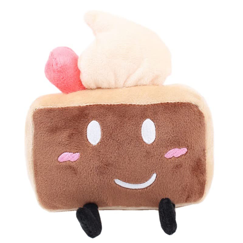 iFii BFDI TPOT Plushies, Soft Battle for Dream Island TPOT Plush Toy Bell/BlackHole/Bottle/Cake/Clock/Fanny/Grassy/Marker/Naily/Pie/Tree Stuffed Dolls Toys for Fans (Cake 15cm)