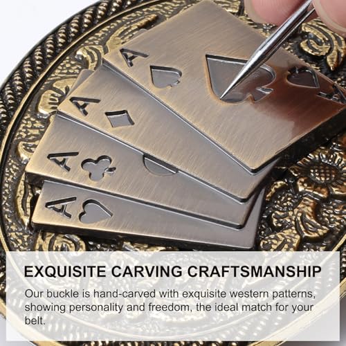 Image of Western Cowboy Belt Buckle for Men Vintage Cowboy Cowgirl Rodeo Texas Buckle Longhorn Bull Belt Buckles