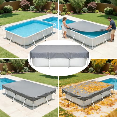Cubierta rectangular para piscina 118x78 pulgadas miniatura 4