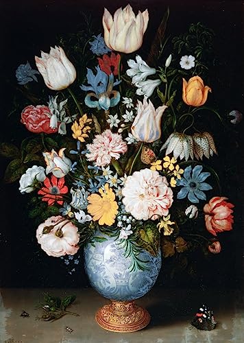 Poster bouquet de fleurs Ambrosius Bosschaert toile deco salon 50x70
