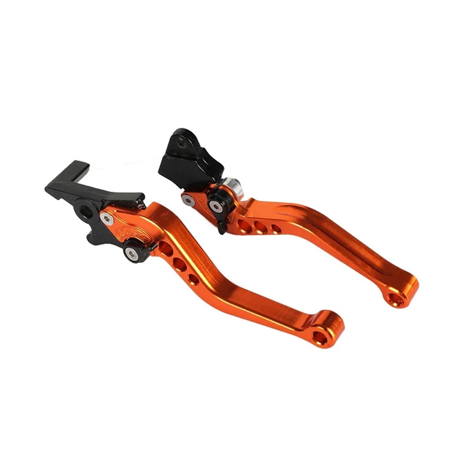 Abdktmnx Orange Universal Motorcycle Clutch Brake Handle Drum Lever For Ho&Nda For Suzuki Motorbike Accessories Alloy Cnc Hand Handlebar Clutchs Brakes Levers