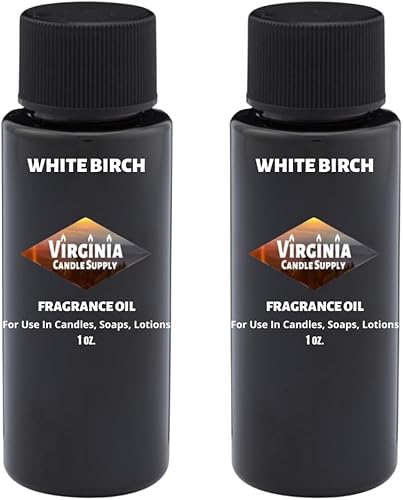 Aceite de fragancia de abedul blanco (nuestra versión de la marca) (botella de 2 onzas) para fabricación de velas, fabricación de jabón, fabricación