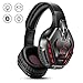 immagine 6PHOINIKAS Cuffie Gaming PS4, Cuffie Wireless Bluetooth con surround 7.1 per bassi, Cuffie da Gioco con Microfono per Xbox One, PC, Nintendo Switch - Rosso