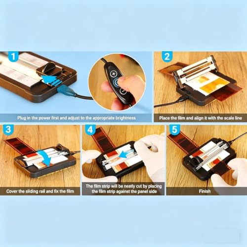 Cortador de diapositivas de precisión con panel LED de 11 niveles 7