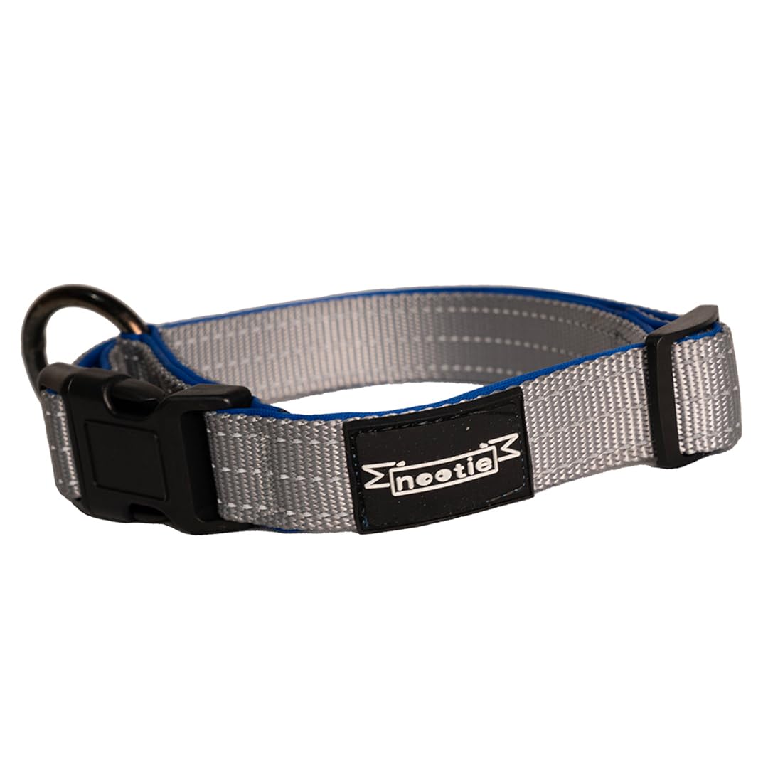 THE PET POINT Nootie Silver Dog Plush Collar Small Size Adjustable Nylon Collar For Active Dogs - Durable And Comfortable For All Dogs, Dog Collar, Pet Collar, Collar For Dogs(15Mm) (B0D31SP2X5) Amazon Price History, Amazon Price Tracker