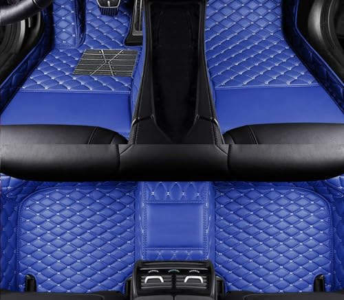 Tapis de sol pour Porsche Cayenne 2018-2023 bleu sur mesure - 2