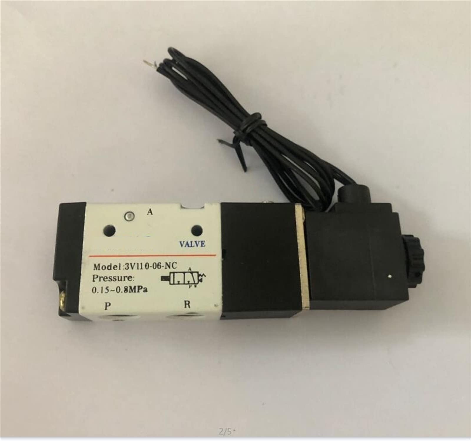 Électrovanne 3 voies pneumatique 3V110-06 DC 24V en aluminium