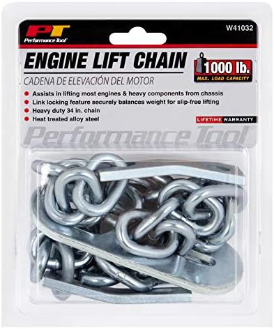 Performance Tool W41032 34 inch Engine Lift Chain with 1,000 lbs Max Load