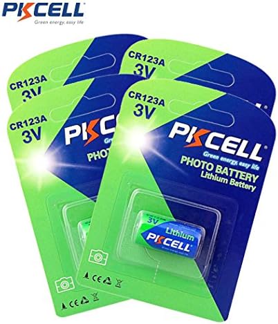 CR123A CR123 CR 123 Lithium 3V Batteries,4 Packs