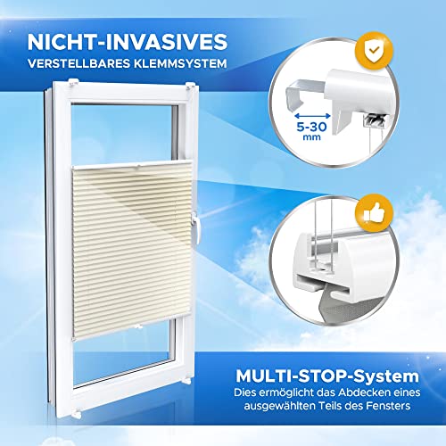 Thermo-Rollo Shadoo Home Plissee ohne Bohren nach Maß