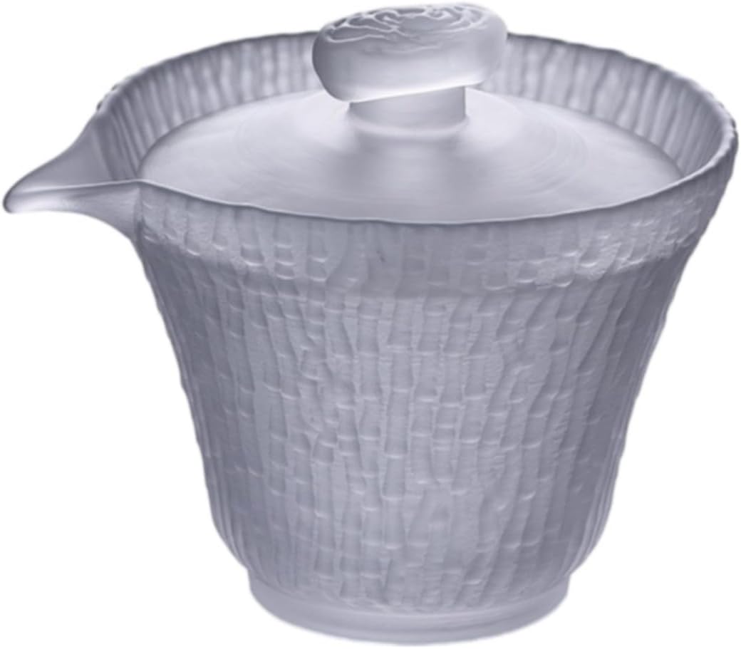 日式琉璃磨砂手抓盖碗禅意三才碗冰烧纯 Ceramic Kung Fu Tea Set,teapot,Teacups,warming Wedding Birthday Gift,Tea Tray Chinese,Dishwasher Safe 琉璃竹韵手抓壶