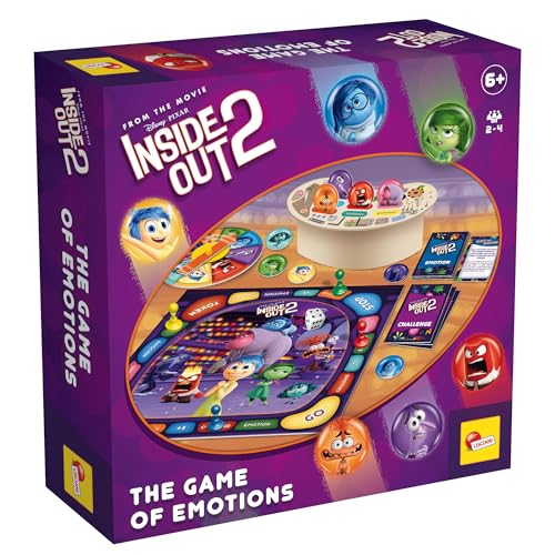 Lisciani - Inside Out 2 – The Game Of Emotions - Educational Board Game For Children Aged 4+ - Learn To Recognise & Express Emotions - Family Game Inspired By Disney - Fun Gift For Kids