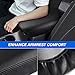 Karltys for Kia Soul Center Console Cover 2020-2024 2025, Leather Middle Console Cover for Kia Soul Accessories Waterproof Armrest Seat Box Cover Elbow Cushion Pad Protector Anti-Scratch