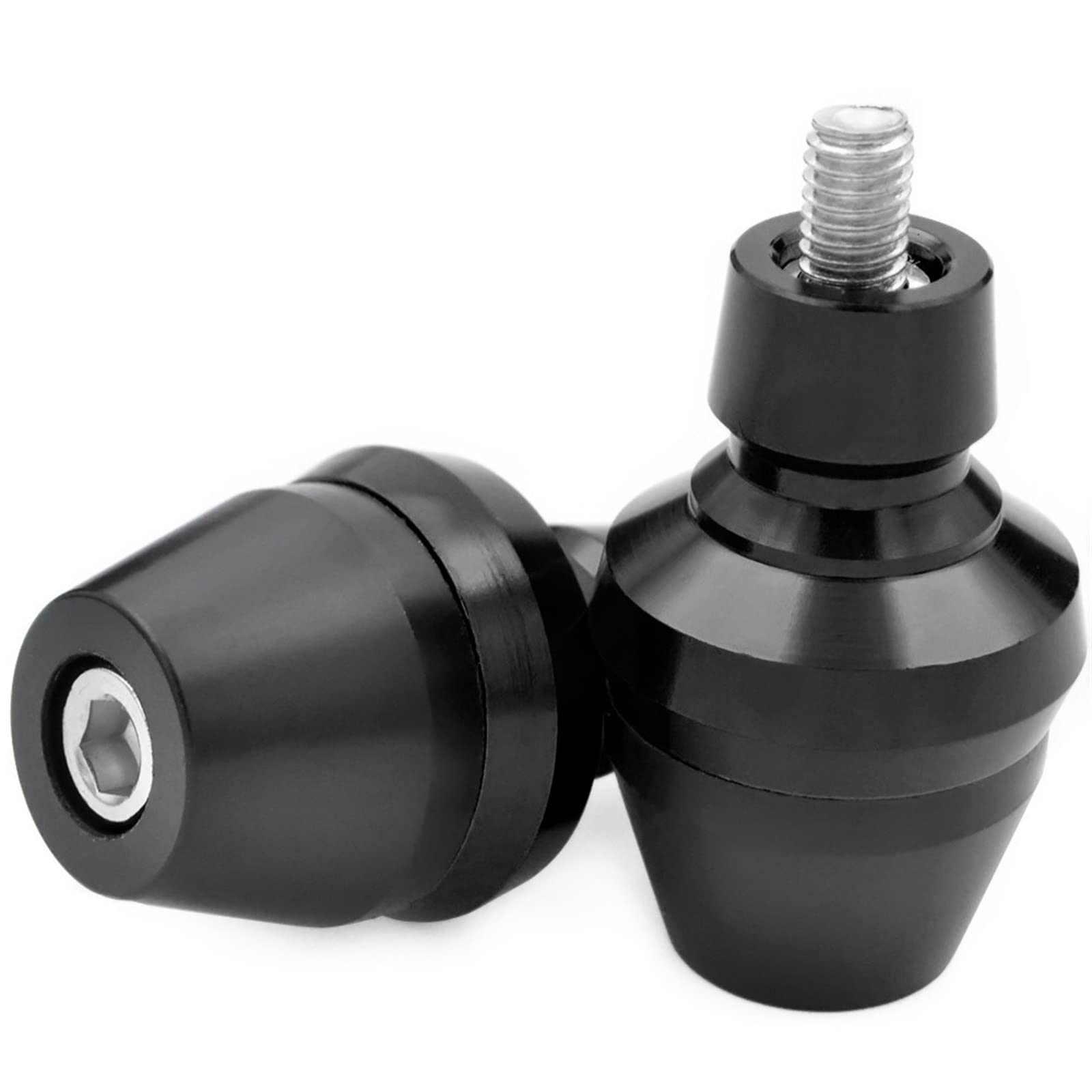 Topes Anticaida para Yamaha Cubierta Universal para Motocicletas, Protector contra Caídas, Deslizadores Marco Motocicleta, Almohadilla Tope Tornillo Deslizadores Marco (Color : Schwarz)
