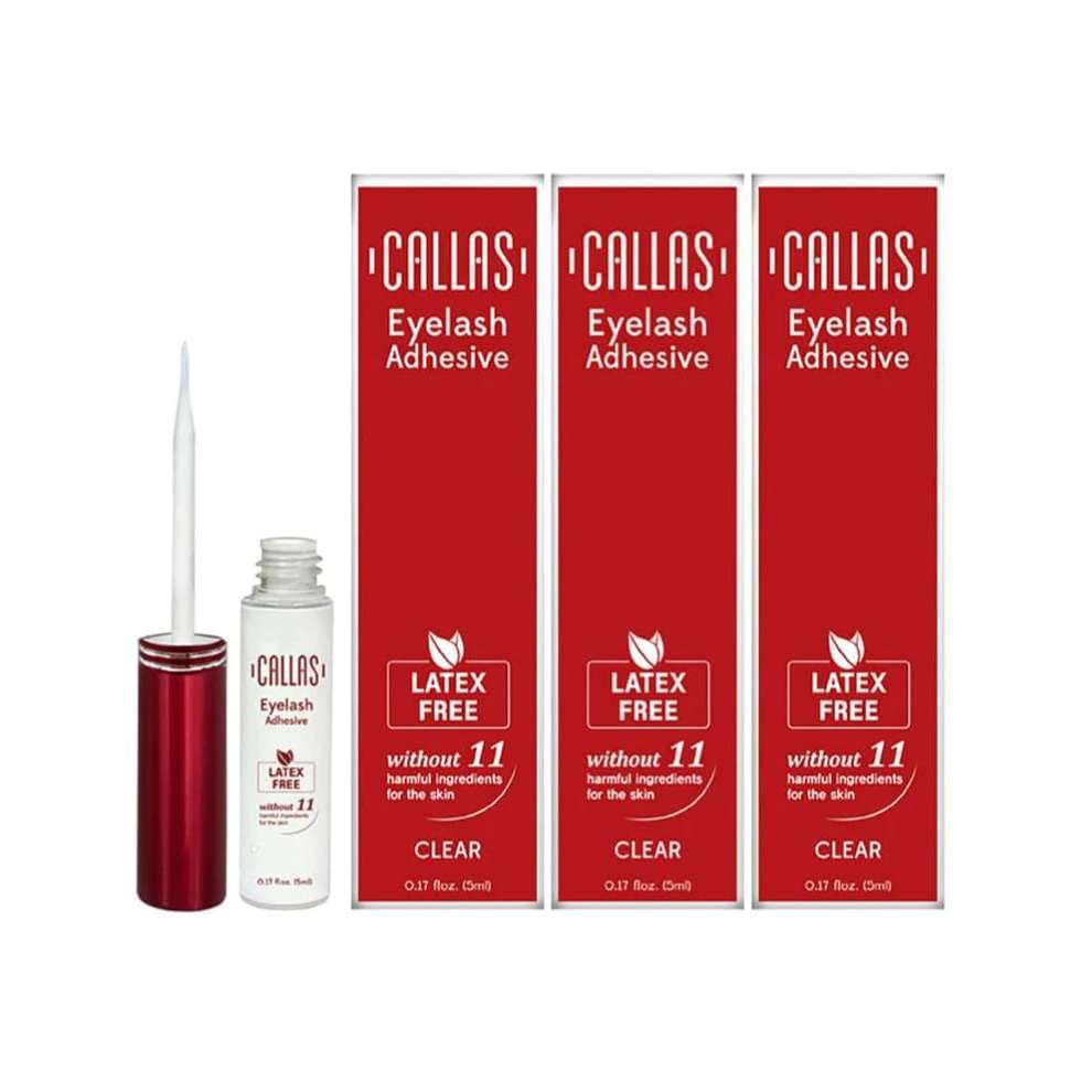 CALLAS Eyelash Adhesive Latex Free, Black 3-Pack