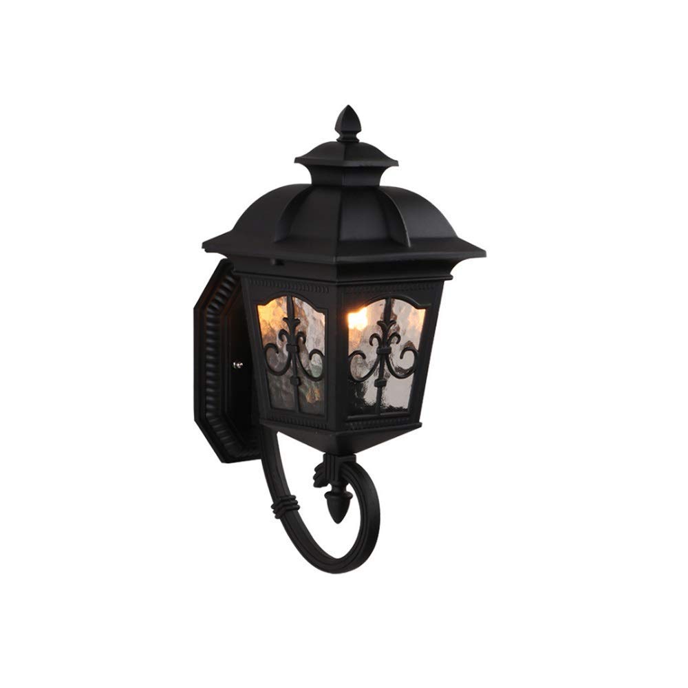 HXYSXHJUO Europe Outdoor Wall Light Rain-Proof Villa Garden Lighting Fixtures Yard Gateway Sconce Retro Decoration Bronze Finish Cast Aluminum Housing Front Porch Garage Lamp E27