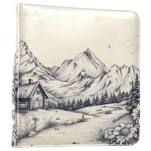 Álbum de fotos adhesivo DIY con diseño de campo, 3 anillos, 40 páginas, 8x10 pulgadas para recuerdos miniatura 1