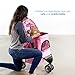 VIVO Pink 3 Wheel Pet Stroller for Cat, Dog and More, Foldable Carrier Strolling Cart, STROLR-V003N