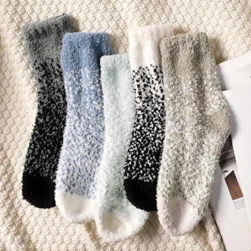 Image of Trifabricy Fuzzy Socks for Women, Fuzzy Socks Warm Sleeping Sock for Women, Women's Winter Super Soft Cozy Slipper Sock