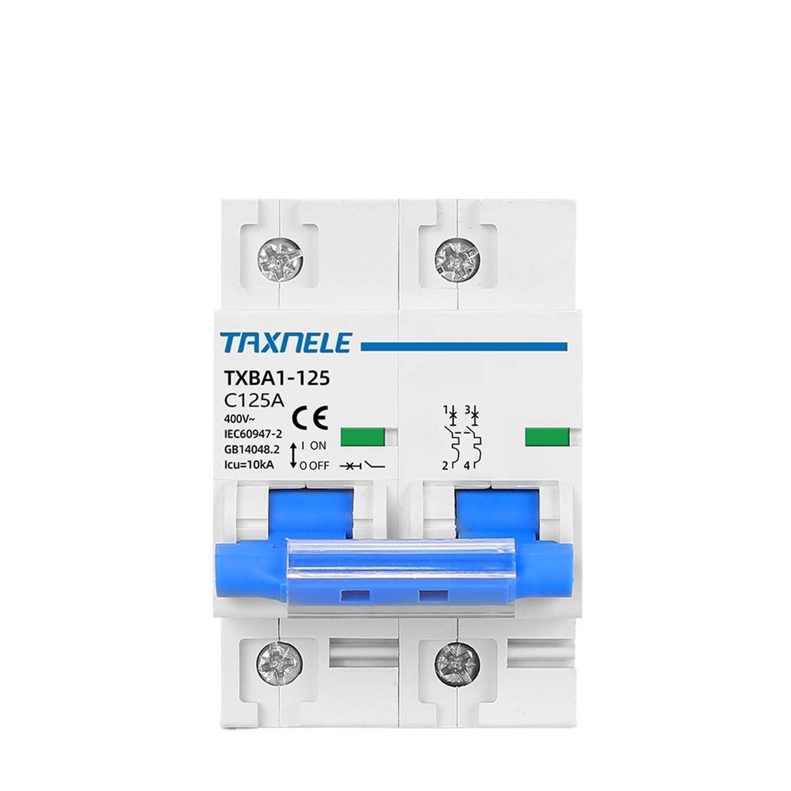 Magnetotérmico DZ47 NC 400V 2P 125A interruptor automático tipo C