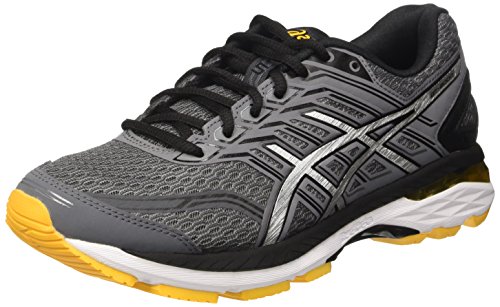 ASICS Men's Running Shoes, Multicolour Carbon Black Gold Fusion, 8