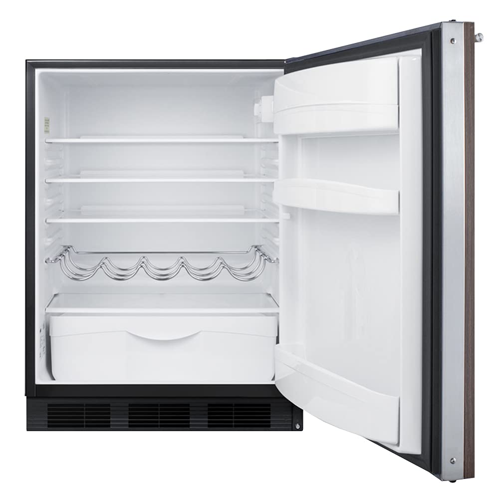 24 In. W 5.5 Cu. Ft. Mini Refrigerator In Walnut Without Freezer on Fridge.com - View 3