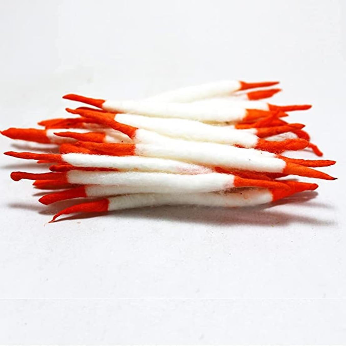 Magic Providers Raw Cotton Keasr tip Wicks Hand-Made Diya Batti Ghee Wick Phool Batti for Puja Long Diya Jyot Rui Batti Deepam Vattulu Pooja Articles - Cotton Pack of 50 Pieces-image-45