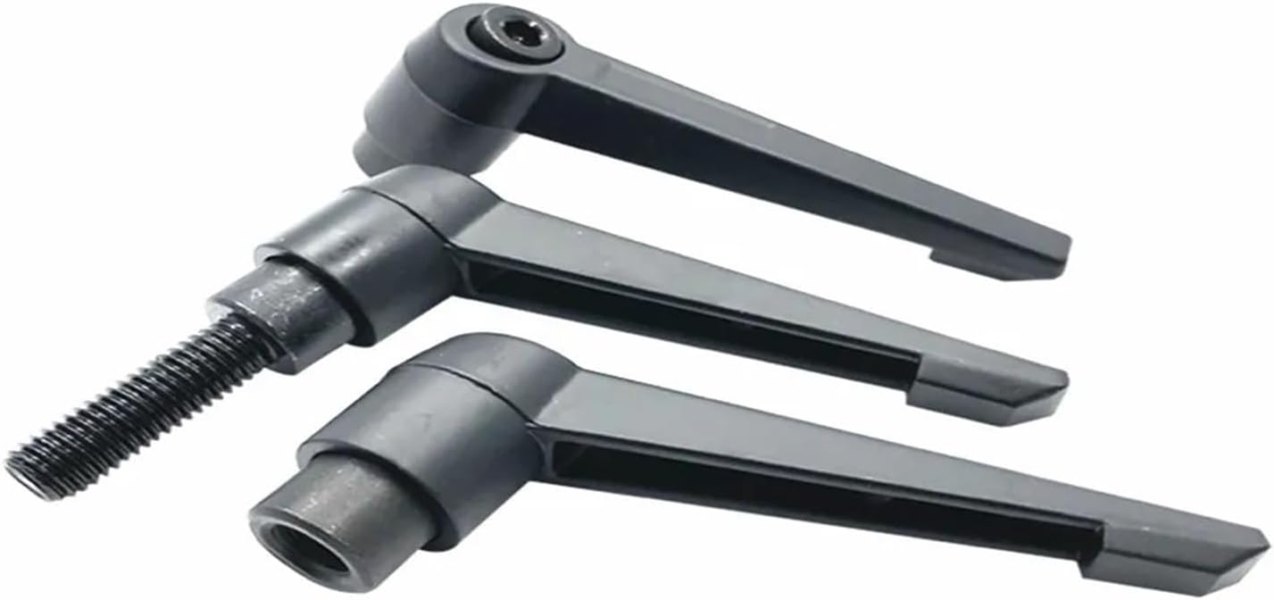1PC M4 M5 M6 M8 M10 M12 Clamping Lever Machinery Adjustable Handle Locking External Male Thread Knob(M12x50mm)