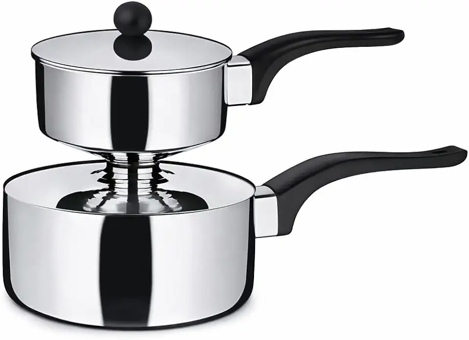 Cuscuzeira Individual em Aço Inox 500ml com Cabo Antitérmico Premium