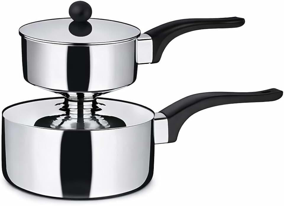 Cuscuzeira Individual em Aço Inox 500ml com Cabo Antitérmico Premium