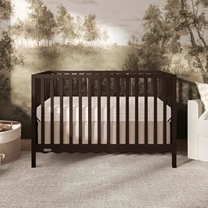 Dream On Me Synergy Wave 5-in-1 Convertible Full Size Baby Crib, Chocolate — photo 2 of 6