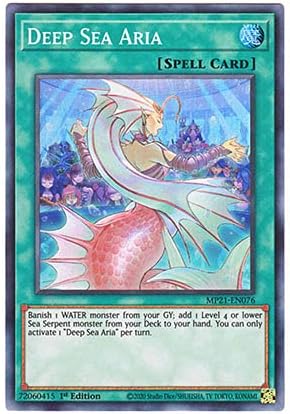 Amazon Co Jp 遊戯王 英語版 Mp21 En076 Deep Sea Aria 深海のアリア スーパーレア 1st Edition ホビー 通販