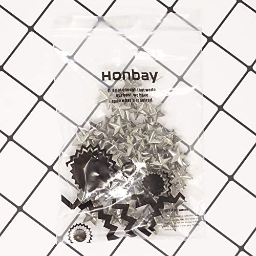 Honbay 100Pcs 15Mm Nailheads Star Punk Rivets Diy Metal Studs #TOP6