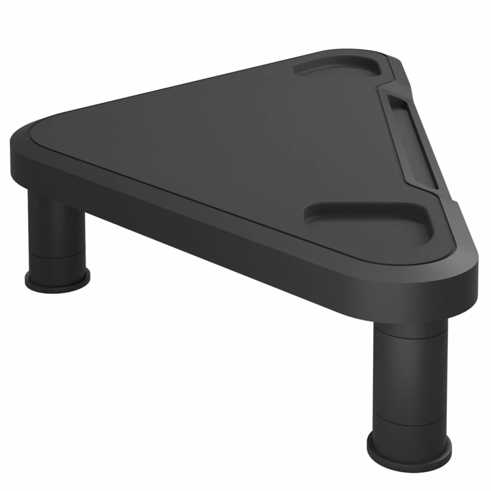 BaraSh Support de Moniteur d'angle Noir 49x28x10,5 cm,Support Moniteur,Etagere Rangement Bureau