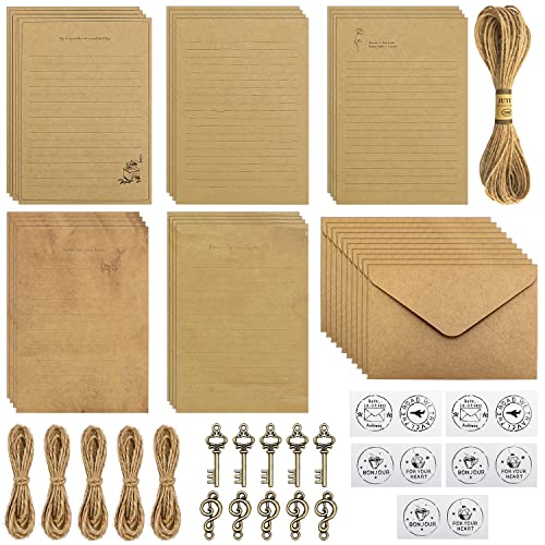 Design Retrò:  Motivi, colori e abbinamenti retrò, design elegante e alla moda, motivi eleganti retrò e colori caldi rendono la carta da lettere più classica e danno alle persone un senso di nostalgia.