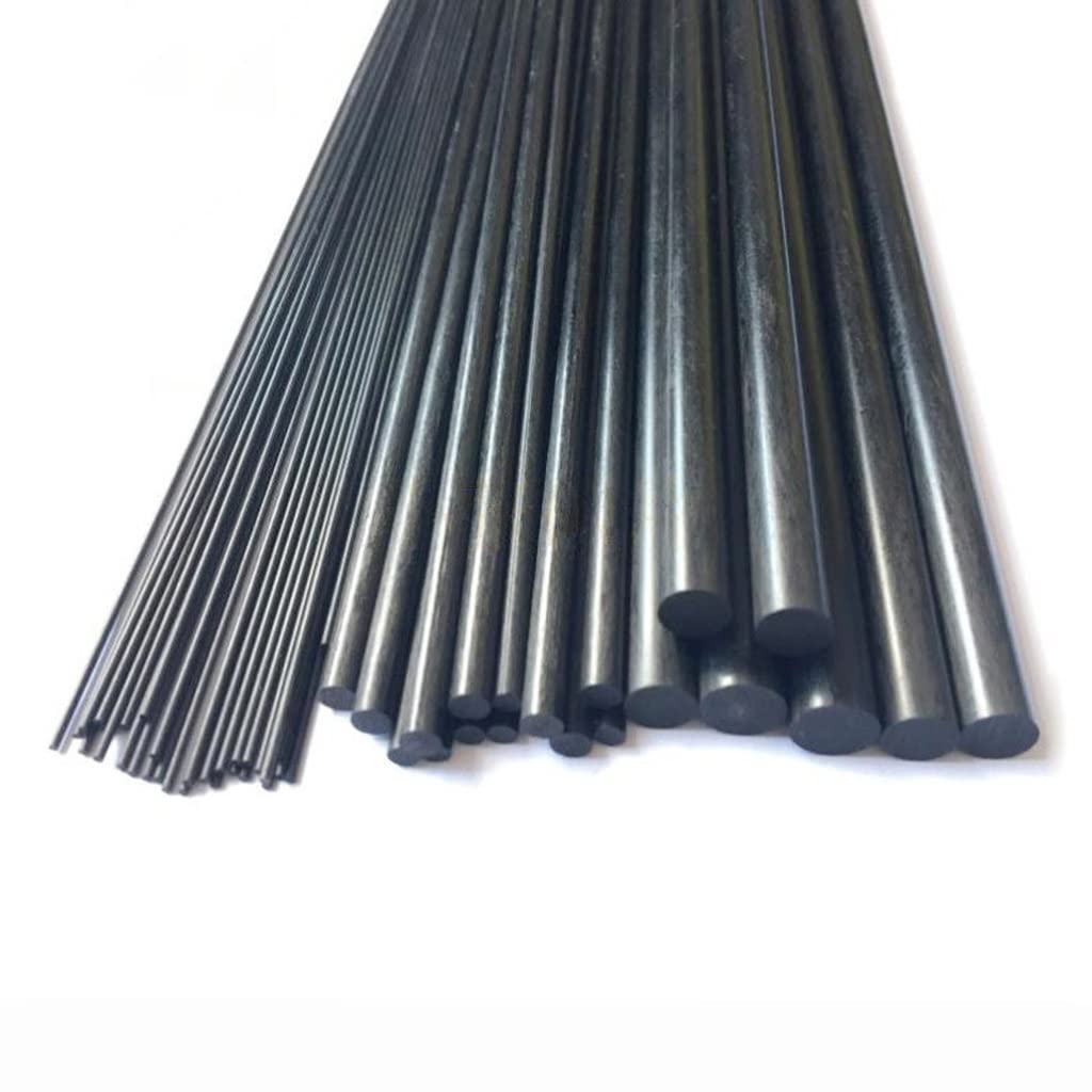 Pręty z włókna węglowego do samolotów RC — pręty z litego matowego włókna węglowego (długość 500 mm)(8pcs 9mm)