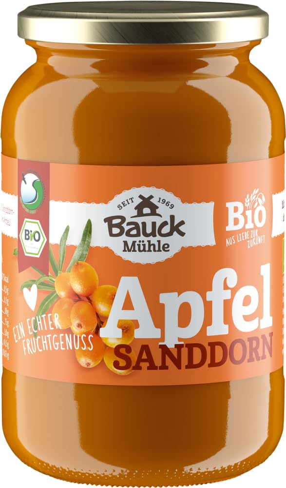 Apfel-Sanddornmus gesüßt Bio 18 x 360 g