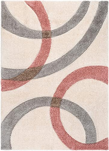 Image of Soft Fluffy Shag Area Rectangular Rugs For Living Room, Shaggy Floor Carpet For Bedroom, Girls Carpets Kids Home Decor Rugs, Cute Luxury Non-Slip[Size 2X5 Feet (Runner), Pink