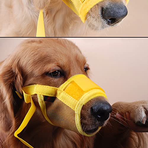Unbosten Dog Muzzle Prevent For Biting Barking,Adjustable Loop Nylon Muzzle For Dog With Breathable Mesh And Soft Pad Fabric To Prevent Chewing For Small Dogs Training Mouth.-Gray||Xxl #TOP6